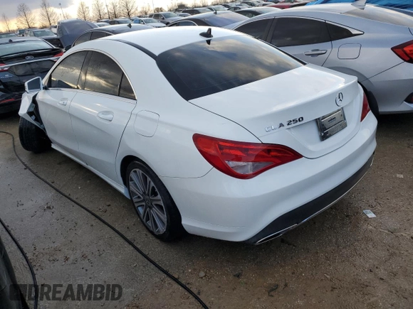 2018 Mercedes-Benz CLA with VIN WDDSJ4EB3JN632864, listed as a Copart auction lot 37143973 with 48,607 mi miles. Bid and sale history available at carsss.com. Image 2.