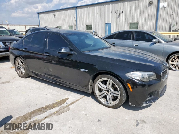 2016 BMW 5 Series 535i with VIN WBA5B1C53GG132889, listed as a Copart auction lot 49986265 with 204,118 mi miles and Salvage Title. Bid and sale history available at DreamBid. Image 4.