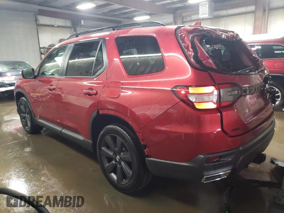 2023 Honda Pilot Sport with VIN 5FNYG1H32PB016439, listed as a Copart auction lot 85322744 with 15,829 mi miles and Salvage Title. Bid and sale history available at carsss.com. Image 2.
