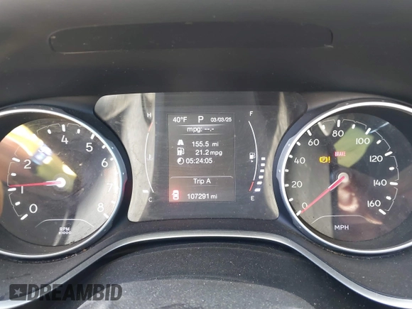 2018 Jeep Compass Sport with VIN 3C4NJDAB8JT191603, listed as a IAAI auction lot 41674308 with 107,291 mi miles and . Bid and sale history available at DreamBid. Image 7.