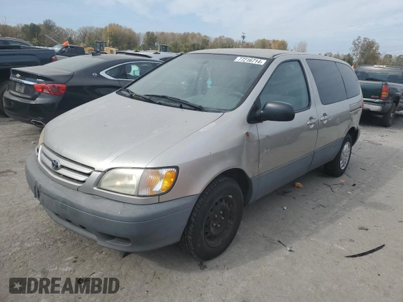 2001 Toyota Sienna CE with VIN 4T3ZF19C81U410244, listed as a Copart auction lot 77216714 with 259,226 mi miles and Salvage Title. Bid and sale history available at carsss.com. Image 1.
