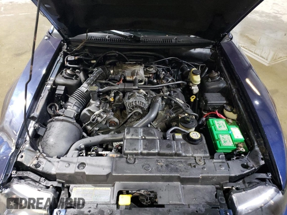 2001 Ford Mustang GT Deluxe with VIN 1FAFP42X61F186011, listed as a Copart auction lot 43812845 with 96,864 mi miles and Salvage Title. Bid and sale history available at carsss.com. Image 11.