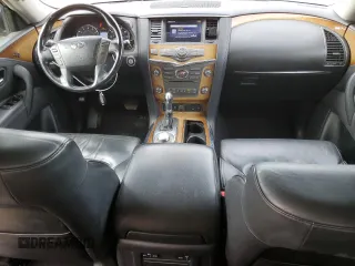 2011 Infiniti QX56 7-passenger with VIN JN8AZ2NE9B9005517, listed as a Copart auction lot 44799925 with 150,030 mi miles and Salvage Title. Bid and sale history available at carsss.com. Image 8.