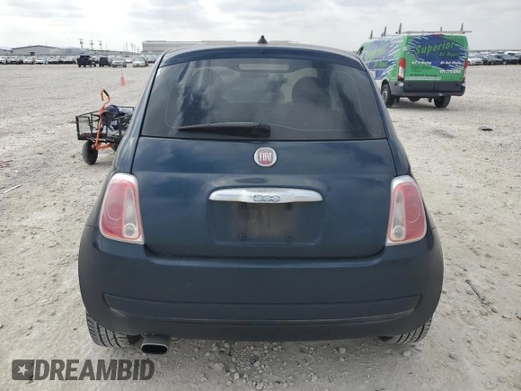 2014 FIAT 500 Pop with VIN 3C3CFFAR2ET184979, listed as a Copart auction lot 44403835 with 51,419 mi miles and Salvage Title. Bid and sale history available at carsss.com. Image 6.