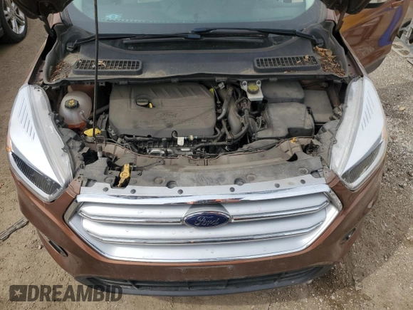 2017 Ford Escape Titanium with VIN 1FMCU0JD4HUC85921, listed as a Copart auction lot 51490945 with 90,093 mi miles and Salvage Title. Bid and sale history available at carsss.com. Image 11.