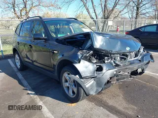 2007 BMW X3 3.0si with VIN WBXPC93477WF03773, listed as a IAAI auction lot 42055387 with 136,021 mi miles and . Bid and sale history available at DreamBid. Image 1.