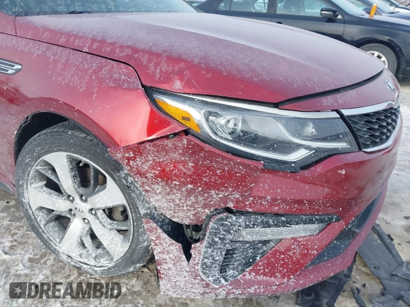 2019 Kia Optima LX with VIN 5XXGT4L31KG349821, listed as a IAAI auction lot 41366118 with 94,181 mi miles. Bid and sale history available at carsss.com. Image 6.
