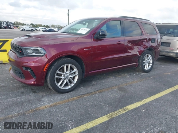 2024 Dodge Durango R/T Plus z VIN 1C4SDJCT1RC187866, wystawiony jako IAAI lot #41620255 z przebiegiem 23 790 mil mil oraz . Historia ofert i sprzedaży dostępna na DreamBid. Obrazek 2.
