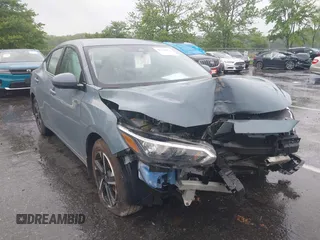 2024 Nissan Sentra SV with VIN 3N1AB8CV5RY383525, listed as a IAAI auction lot 42334472 with 11,373 mi miles and . Bid and sale history available at DreamBid. Image 1.