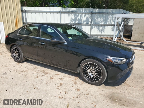 2024 Mercedes-Benz C 300 with VIN W1KAF4GB0RR223977, listed as a Copart auction lot 52916935 with 18,937 mi miles and Clean Title. Bid and sale history available at carsss.com. Image 4.