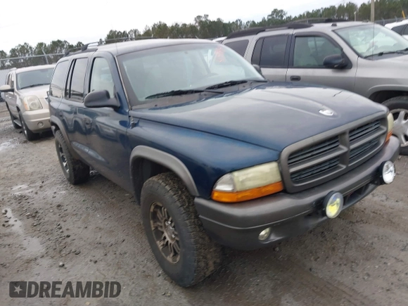 2002 Dodge Durango Sport with VIN 1B4HS38NX2F207183, listed as a IAAI auction lot 41373134 with 288,015 mi miles. Bid and sale history available at carsss.com. Image 1.