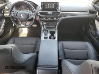 2020 Honda Accord Sport with VIN 1HGCV1F34LA123953, listed as a Copart auction lot 59632755 with 93,696 mi miles and Salvage title. Bid and sale history available at DreamBid. Image 8.