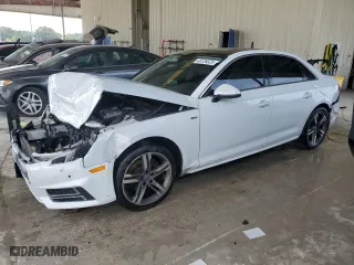 2018 Audi A4 Premium Plus with VIN WAULMAF42JA028070, listed as a Copart auction lot 49725325 with 0 mi miles and Salvage Title. Bid and sale history available at carsss.com. Image 1.