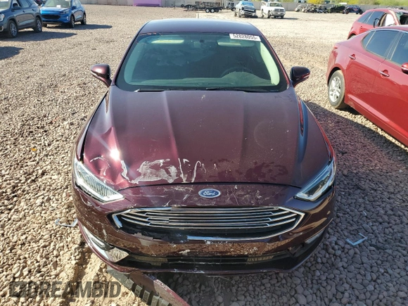 2017 Ford Fusion SE with VIN 3FA6P0H9XHR180372, listed as a Copart auction lot 52828055 with 77,165 mi miles and Salvage Title. Bid and sale history available at carsss.com. Image 5.