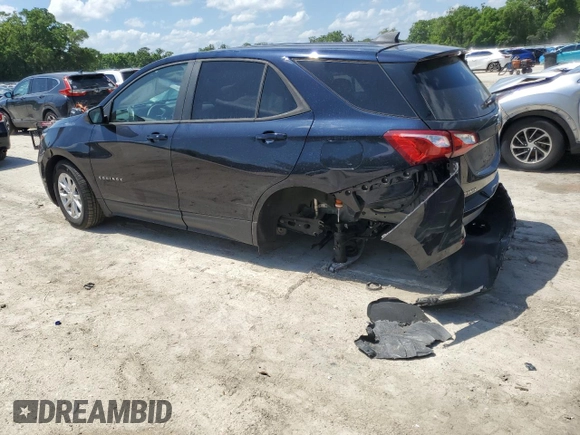 2021 Chevrolet Equinox LS with VIN 3GNAXHEV7MS125392, listed as a Copart auction lot 50818495 with 37,258 mi miles and Non Repairable. Bid and sale history available at DreamBid. Image 2.