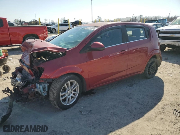 2013 Chevrolet Sonic LT with VIN 1G1JC6SH0D4165099, listed as a Copart auction lot 48513905 with 0 mi miles and Salvage Title. Bid and sale history available at carsss.com. Image 1.