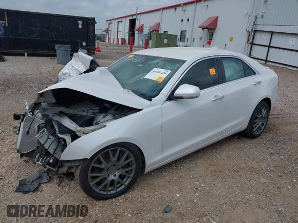 2015 Cadillac ATS Sedan Luxury RWD with VIN 1G6AB5RX4F0130905, listed as a IAAI auction lot 41801229 with 1 mi miles. Bid and sale history available at carsss.com. Image 2.