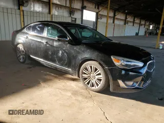 2015 Kia Cadenza Premium with VIN KNALN4D78F5194136, listed as a Copart auction lot 78073904 with 108,487 mi miles and Clean Title. Bid and sale history available at carsss.com. Image 4.
