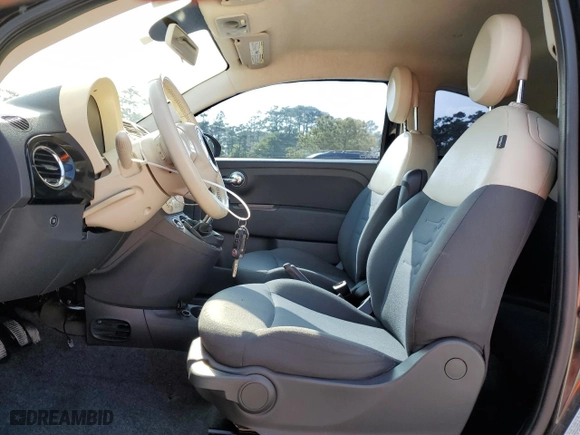 2013 FIAT 500 Pop with VIN 3C3CFFAR3DT748427, listed as a Copart auction lot 51220245 with 76,576 mi miles and Salvage Title. Bid and sale history available at carsss.com. Image 7.