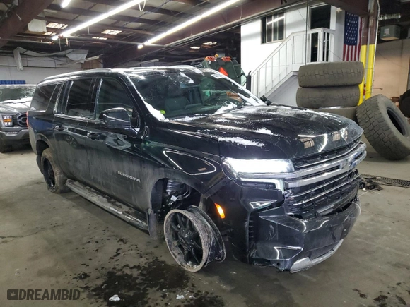 2024 Chevrolet Suburban LT with VIN 1GNSKCKD1RR386268, listed as a Copart auction lot 44719245 with 1,498 mi miles and Salvage Title. Bid and sale history available at carsss.com. Image 4.