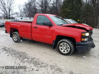 2014 Chevrolet Silverado 1500 Work Truck with VIN 1GCNCPEC3EZ289841, listed as a Copart auction lot 46430395 with 128,233 mi miles and Salvage Title. Bid and sale history available at carsss.com. Image 4.