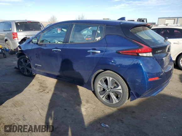 2018 Nissan LEAF SL with VIN 1N4AZ1CP5JC315777, listed as a Copart auction lot 89025735 with 26,836 mi miles and Salvage Title. Bid and sale history available at DreamBid. Image 2.