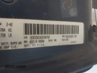 2002 Dodge Neon SXT with VIN 1B3ES56C02D596769, listed as a IAAI auction lot 41849459 with 191,629 mi miles. Bid and sale history available at carsss.com. Image 9.