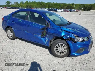 2020 Chevrolet Sonic LT with VIN 1G1JD5SB0L4143119, listed as a Copart auction lot 53456455 with 46,462 mi miles and Salvage title. Bid and sale history available at DreamBid. Image 4.