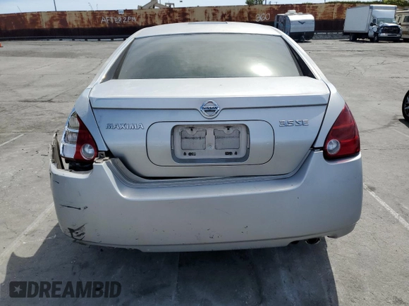 2006 Nissan Maxima 3.5 SL with VIN 1N4BA41E26C811433, listed as a Copart auction lot 51019575 with 161,924 mi miles and Salvage Title. Bid and sale history available at carsss.com. Image 6.