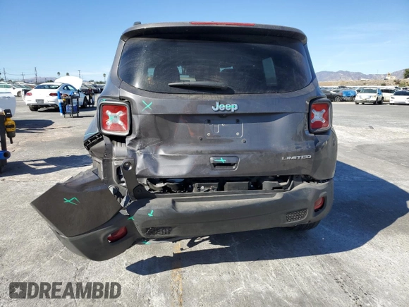 2020 Jeep Renegade Limited с VIN ZACNJAD13LPK99099, выставлен на аукционе Copart как лот 88714235 с пробегом 30 777 миль миль и Списание • Salvage title. История ставок и продаж доступна на DreamBid. Изображение 6.
