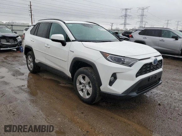 2019 Toyota RAV4 Hybrid XLE with VIN 2T3RWRFV6KW028364, listed as a Copart auction lot 49731355 with 55,839 mi miles and Salvage Title. Bid and sale history available at carsss.com. Image 4.