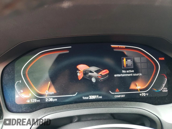 2021 BMW 4 Series 430i xDrive z VIN WBA73AP09MCG42898, wystawiony jako Copart lot #60828285 z przebiegiem 32 611 mil mil oraz Szkoda całkowita • Salvage title. Historia ofert i sprzedaży dostępna na DreamBid. Obrazek 9.