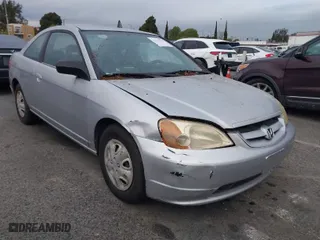 2002 Honda Civic LX with VIN 1HGEM22532L024309, listed as a IAAI auction lot 41777543 with 202,512 mi miles. Bid and sale history available at carsss.com. Image 1.