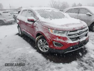 2015 Ford Edge SEL with VIN 2FMTK4J82FBC08483, listed as a IAAI auction lot 41552998 with 124,720 mi miles. Bid and sale history available at carsss.com. Image 1.