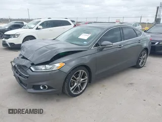 2015 Ford Fusion Titanium with VIN 3FA6P0K95FR181919, listed as a IAAI auction lot 41744443 with 127,572 mi miles. Bid and sale history available at carsss.com. Image 2.