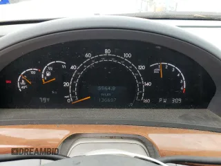 2001 Mercedes-Benz S-Class with VIN WDBNG70J51A177866, listed as a Copart auction lot 48329325 with 136,687 mi miles and Clean Title. Bid and sale history available at carsss.com. Image 9.