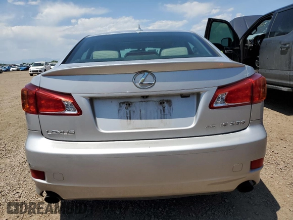 2010 Lexus IS 250 with VIN JTHCF5C28A5039010, listed as a Copart auction lot 62735825 with 256,061 mi miles and Clean title. Bid and sale history available at DreamBid. Image 6.