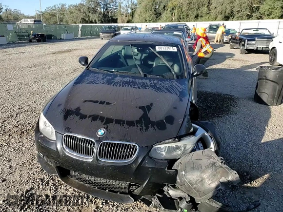 2013 BMW 3 Series 335i with VIN WBADX7C52DJ590390, listed as a Copart auction lot 80133474 with 47,839 mi miles and Salvage Title. Bid and sale history available at DreamBid. Image 11.