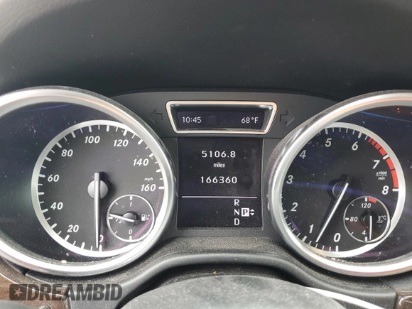 2012 Mercedes-Benz M ML 350 with VIN 4JGDA5HBXCA018064, listed as a Copart auction lot 55230025 with 166,360 mi miles and Clean Title. Bid and sale history available at carsss.com. Image 9.