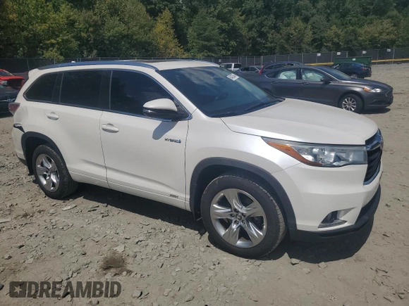 2016 Toyota Highlander Hybrid Limited with VIN 5TDDCRFH7GS016309, listed as a Copart auction lot 68420354 with 112,336 mi miles and Salvage Title. Bid and sale history available at carsss.com. Image 4.