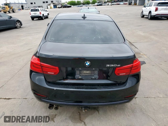 2017 BMW 3 Series 330e iPerformance with VIN WBA8E1C54HK895345, listed as a Copart auction lot 51351045 with 82,140 mi miles and Salvage Title. Bid and sale history available at carsss.com. Image 6.