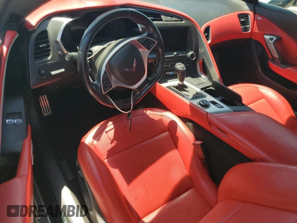 2016 Chevrolet Corvette Z06 3LZ z VIN 1G1YU2D61G5608939, wystawiony jako Copart lot #57044795 z przebiegiem Nie podano mil oraz Szkoda całkowita • Salvage title. Historia ofert i sprzedaży dostępna na DreamBid. Obrazek 8.