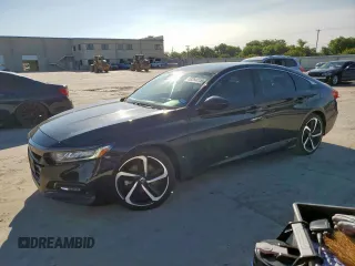 2020 Honda Accord Sport with VIN 1HGCV1F38LA055902, listed as a Copart auction lot 59264015 with 125,276 mi miles and Salvage title. Bid and sale history available at DreamBid. Image 1.