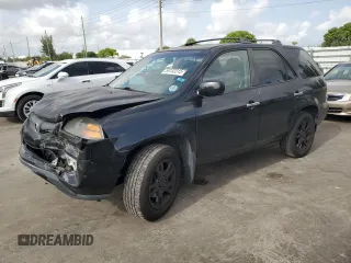 2005 Acura MDX Touring z VIN 2HNYD18945H530565, wystawiony jako Copart lot #59132315 z przebiegiem 215 523 mil mil oraz Szkoda całkowita • Salvage title. Historia ofert i sprzedaży dostępna na DreamBid. Obrazek 1.