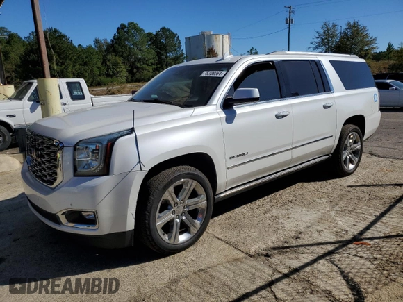 2019 GMC Yukon XL Denali with VIN 1GKS1HKJ3KR107881, listed as a Copart auction lot 75206064 with 86,295 mi miles and Salvage Title. Bid and sale history available at carsss.com. Image 1.