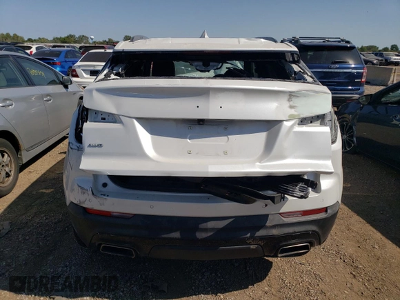 2023 Cadillac XT4 AWD Sport with VIN 1GYFZFR42PF171939, listed as a Copart auction lot 70484524 with 20,087 mi miles and Salvage Title. Bid and sale history available at carsss.com. Image 6.