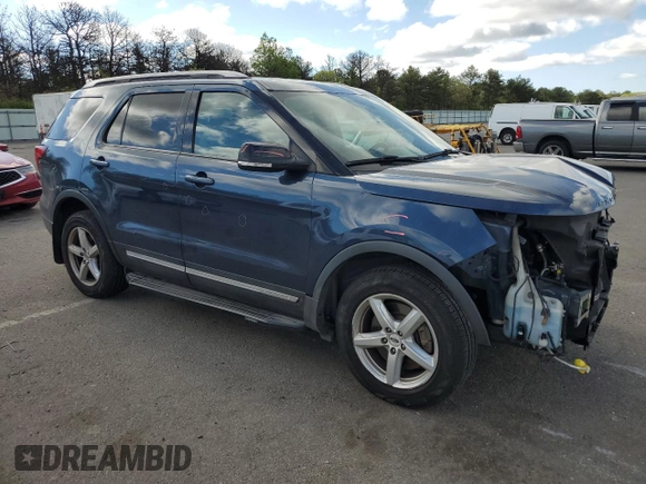 2017 Ford Explorer XLT with VIN 1FM5K8D8XHGD09035, listed as a Copart auction lot 56655445 with 73,643 mi miles and Salvage title. Bid and sale history available at DreamBid. Image 4.