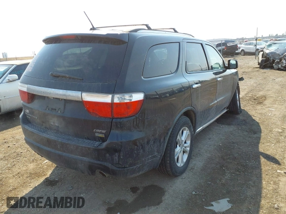 2012 Dodge Durango Crew with VIN 1C4RDJDG3CC118698, listed as a IAAI auction lot 41692050 with 177,659 mi miles and . Bid and sale history available at carsss.com. Image 4.