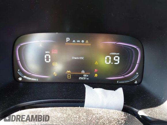 2023 Kia Soul LX with VIN KNDJ23AU1P7867295, listed as a IAAI auction lot 40041502 with 25,231 mi miles and . Bid and sale history available at DreamBid. Image 7.