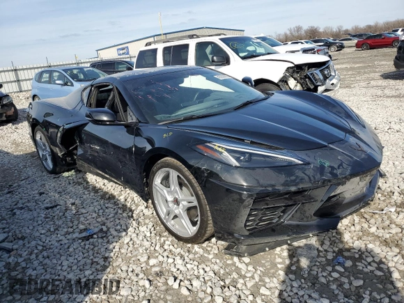 2022 Chevrolet Corvette 2LT with VIN 1G1YB2D45N5120398, listed as a Copart auction lot 43359035 with 0 mi miles and Salvage Title. Bid and sale history available at carsss.com. Image 4.